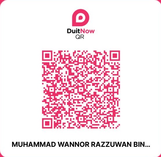 DuitNow QR code for Muhammad Wannor Razzuwan, AmBank Islamic